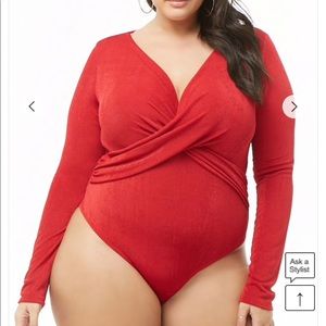 Forever 21+ Twist-Front Bodysuit